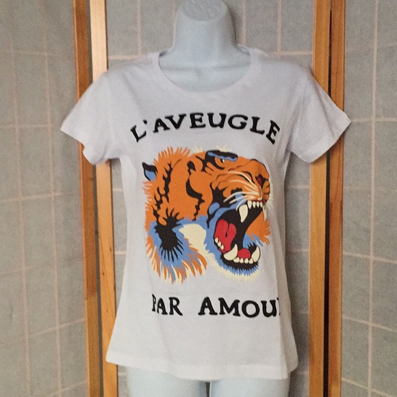 gucci tiger shirt women's
